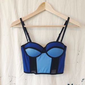 ❌ SOLD || Bebe Color Blocked Bustier Top